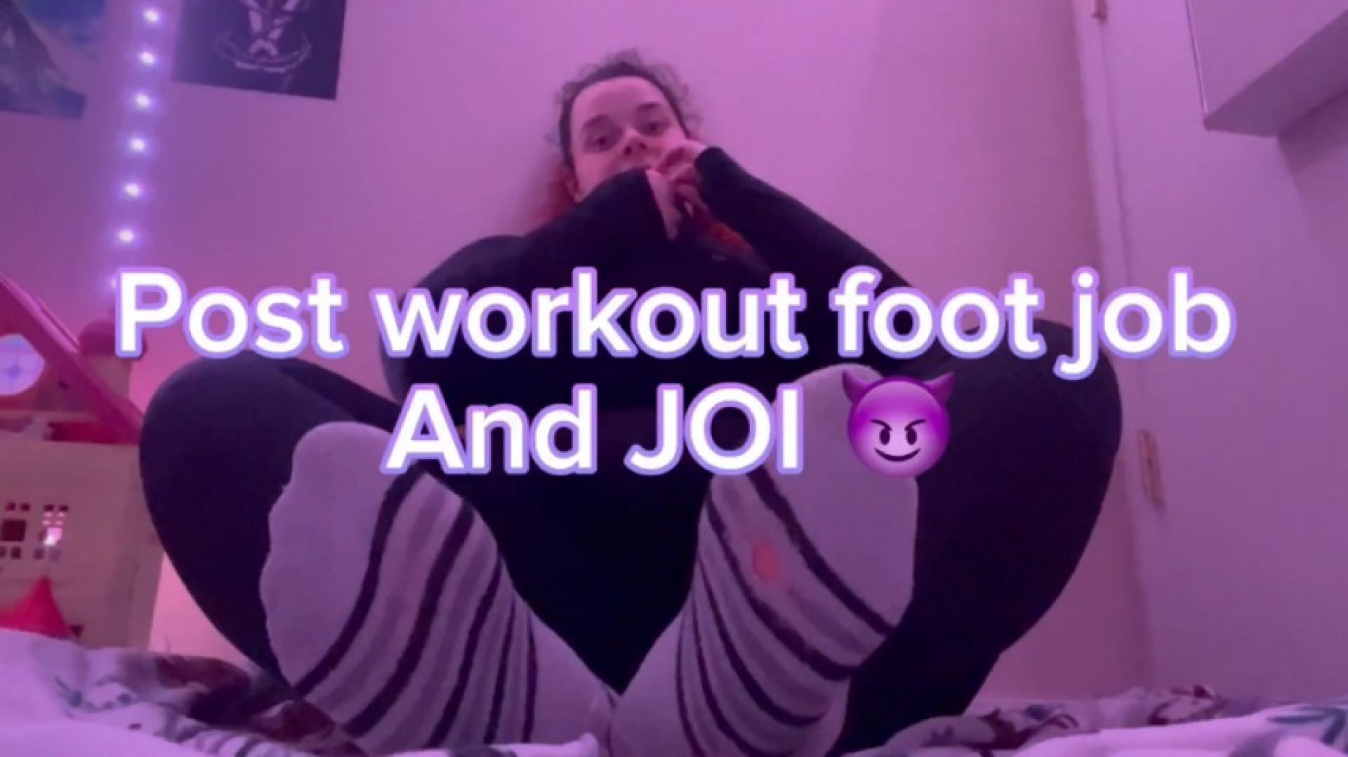 Post Workout Foot Job And JOI