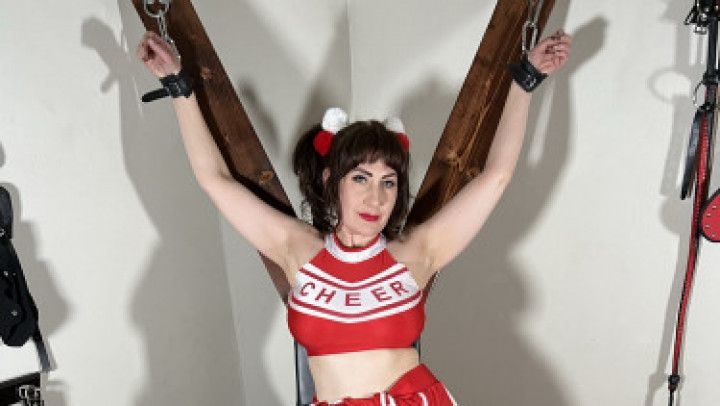 Cheerleader on the Cross: Melody Mynx Female Submissive