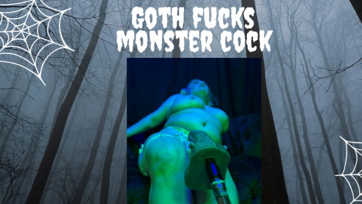 Goth fucks monster cock