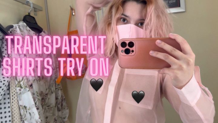 Transparent shirts try on haul | 4 11 half Asian