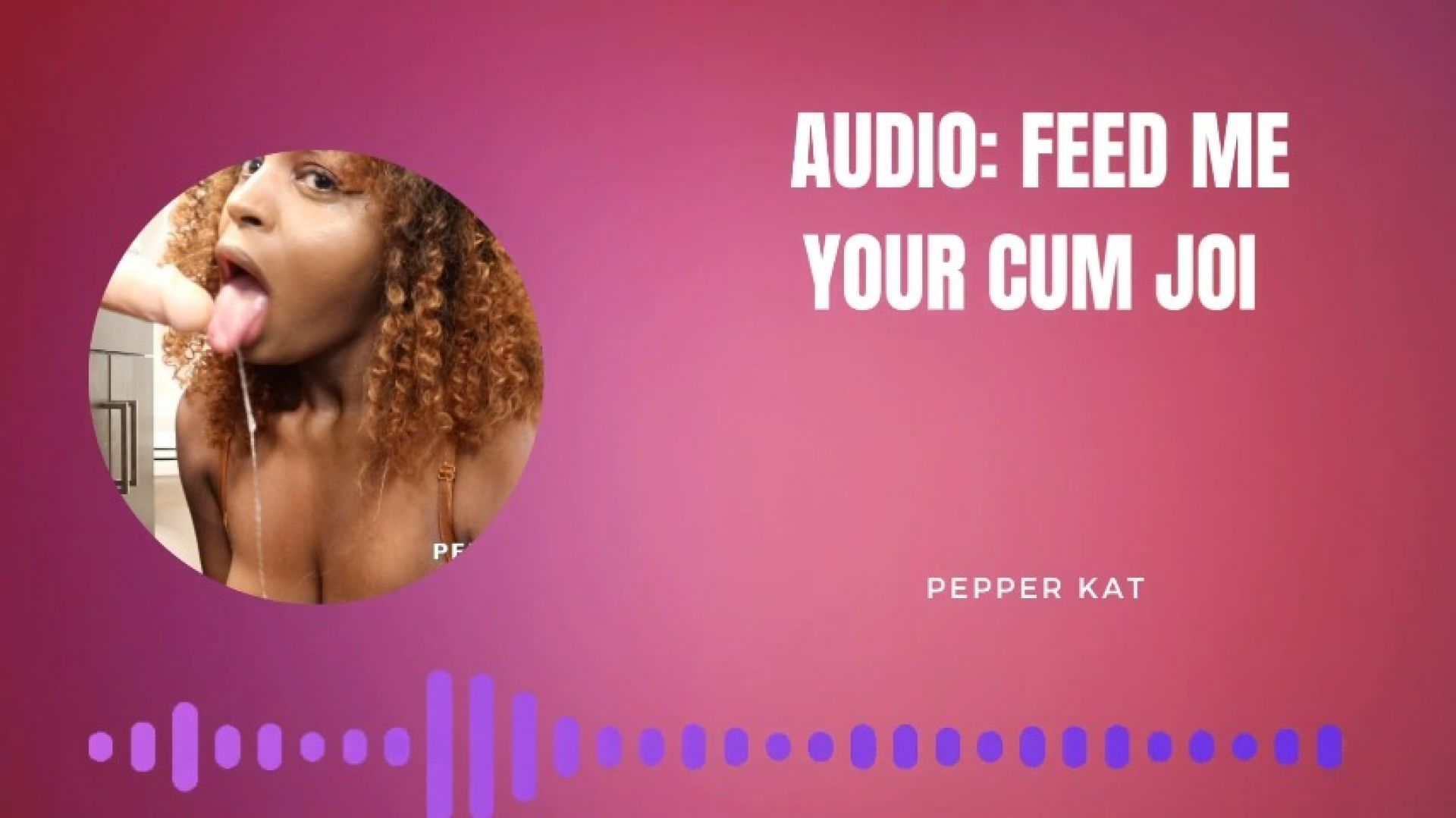 Audio: Cum On  My Face JOI