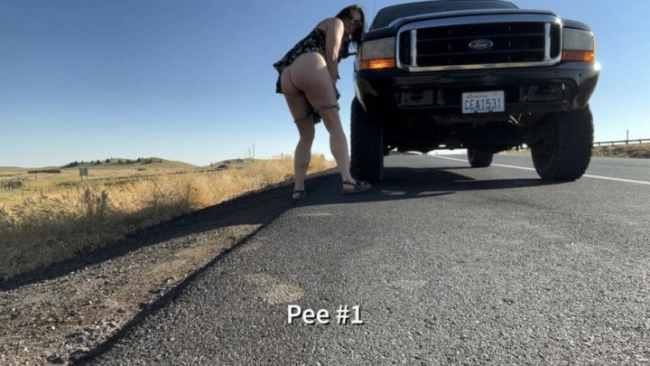 RISKY Public Pee 3 - Desperate Peeing 4x in One Day