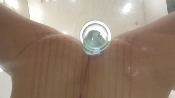 RIE Cowgirl dildo, taken from below