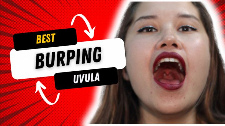 close burping show uvula
