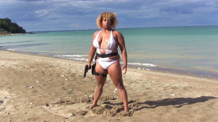 Terminator Girl Washes Up on Beach