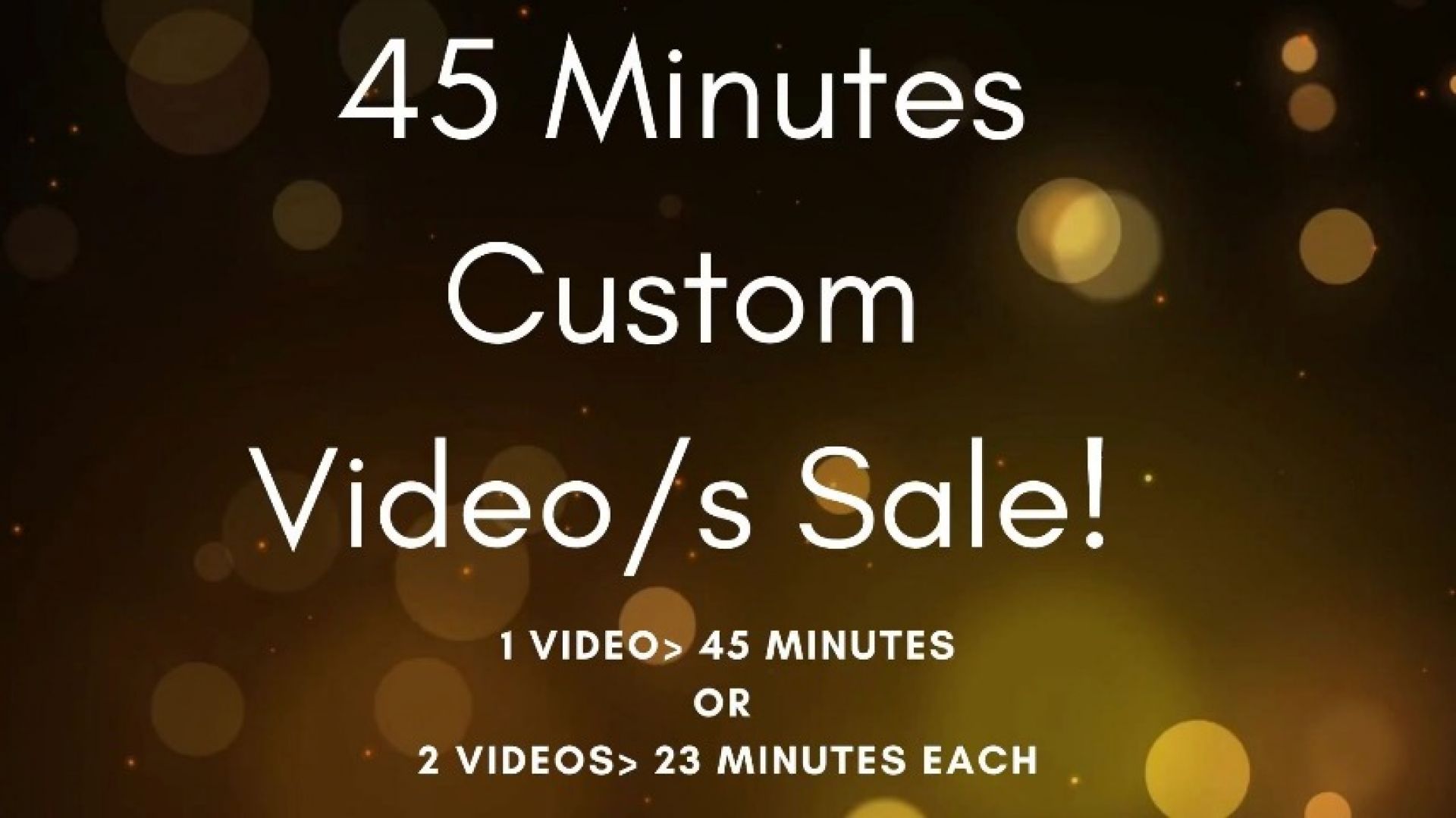 45 Minutes Custom for $65 Only! Limited Time Offer