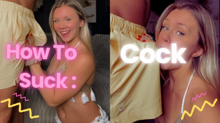 How To Suck Cock