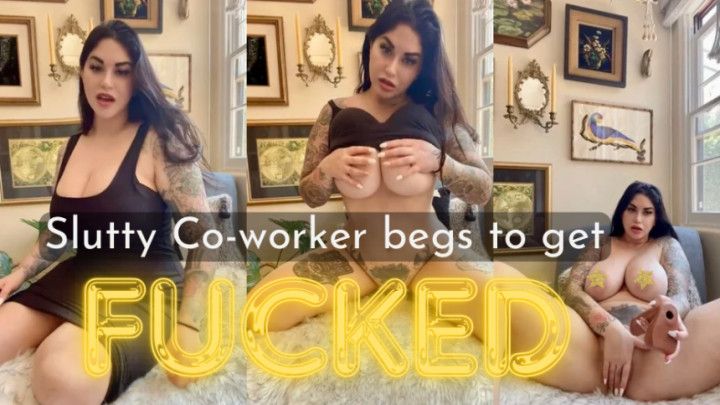 Slutty Co-worker Begs to Get Fucked