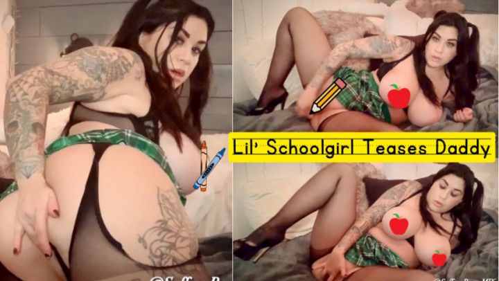 Lil Schoolgirl Teases Daddy