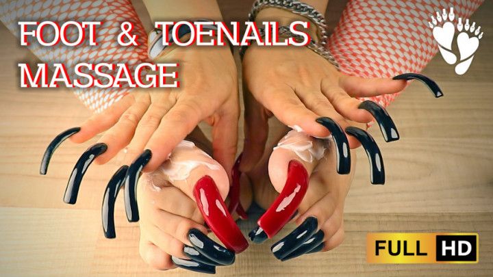 Foot &amp; Long Toenails Massage