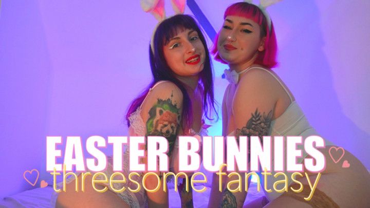 Bunny Fantasy Threesome girl girl JOI