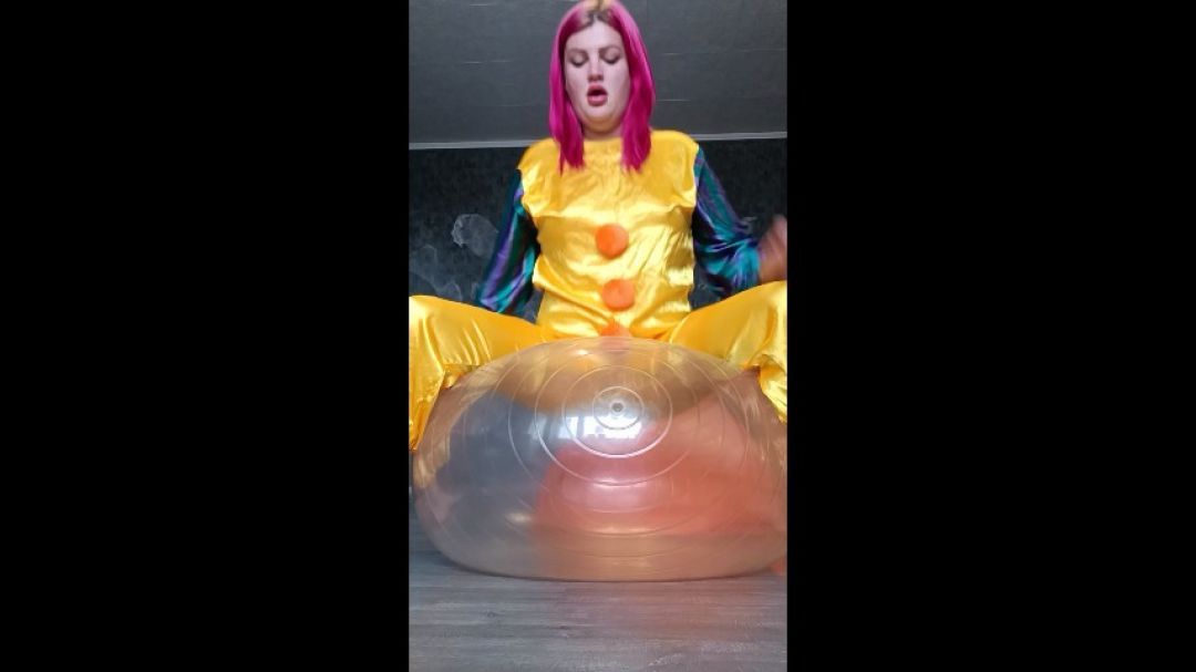 clown deflate gymballs