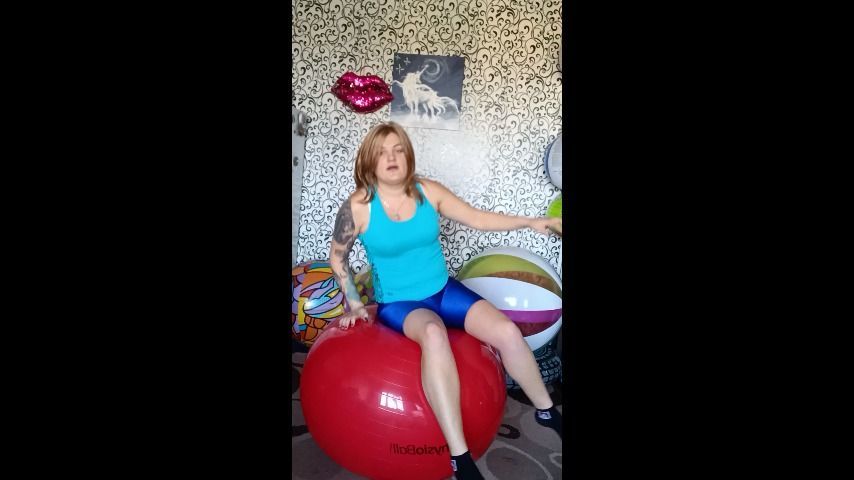 crazy ride on big red ball