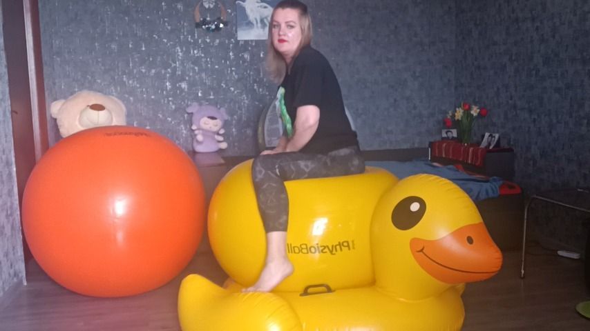 jumped on many gymnastic balls