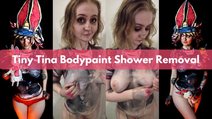 Cosplay Tiny Tina Body Paint Shower Play