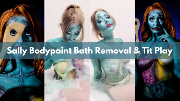 Cosplay Sally Body Paint Bath Tit Play