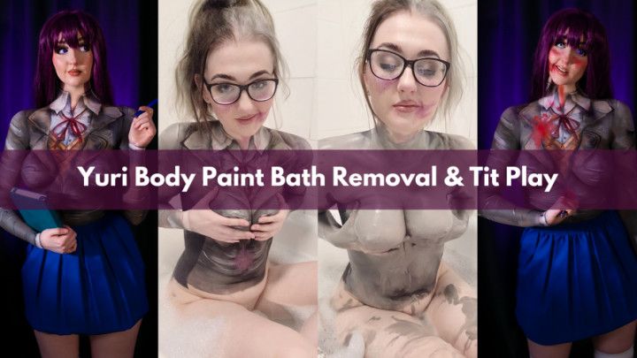 Cosplay Yuri Body Paint Bath Removal &amp; Tit Play