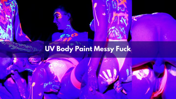 UV Body Paint Messy Fuck