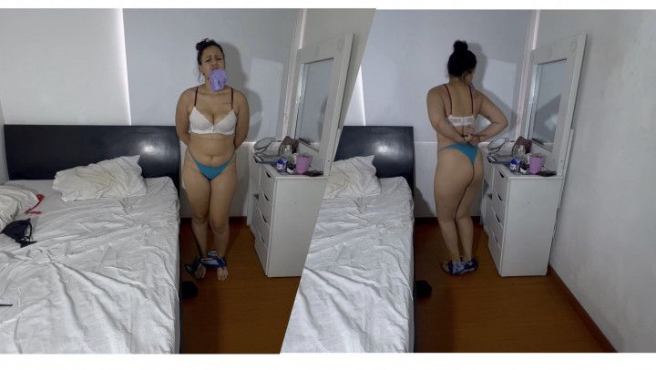 4K this is how latina slaves with big tits do workout