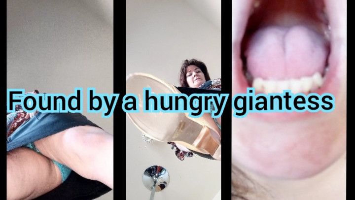 Found by a hungry giantess