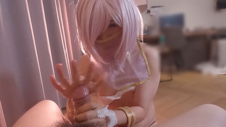 Sweet Handjob Ladyboy Cosplayer [FGO Mashu] 13