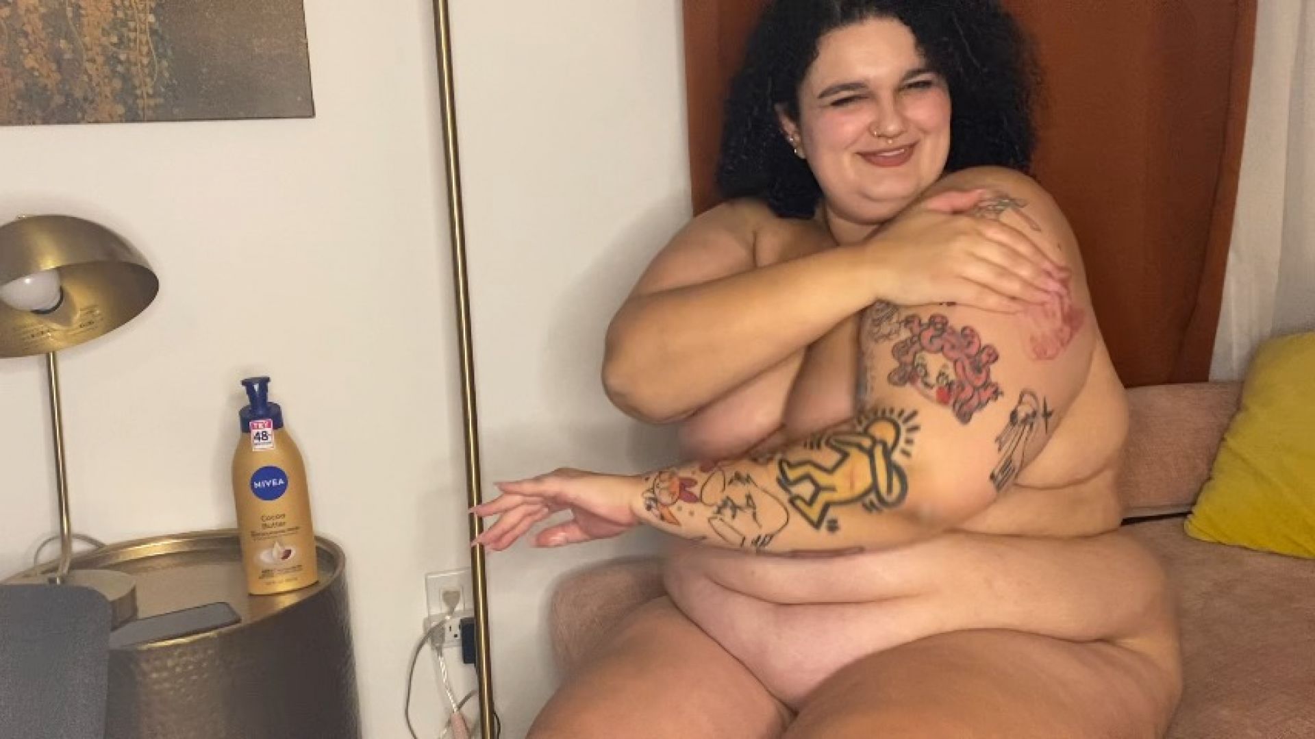 Mommy Lotions Her BBW Body