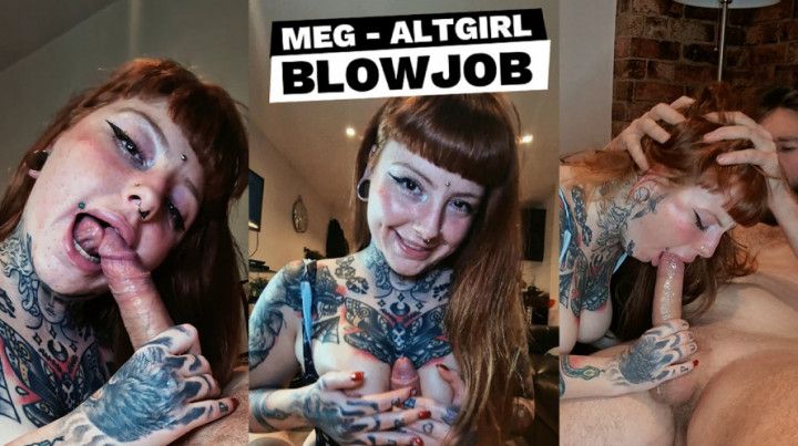 Alternative Girl BlowJob - HUGE Cock ft. Goddess Meg