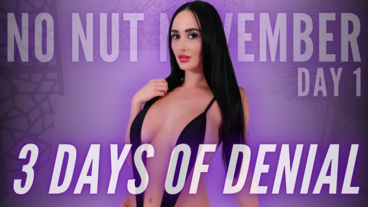 No Nut November #1: 3 Days of Denial