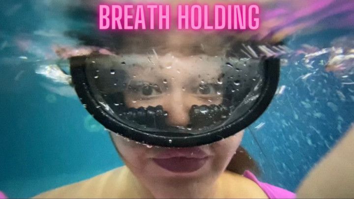 diving and holding breath