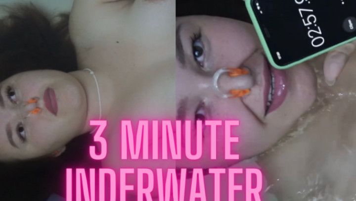 3 minute underwater