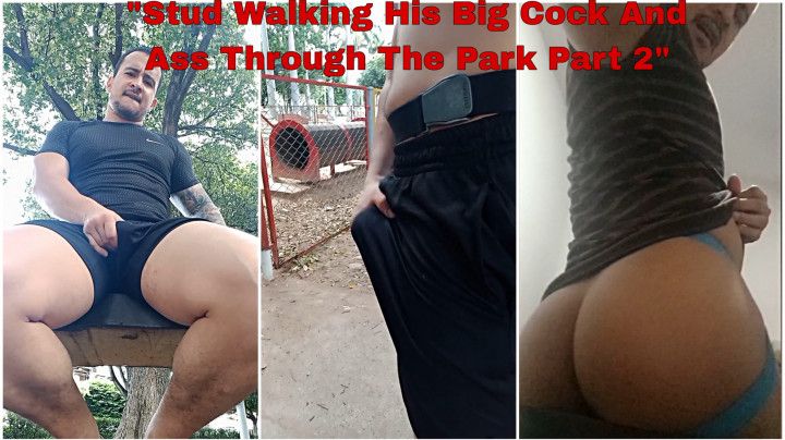 Stud Walking His Big Cock And Ass Through The Park Part 2