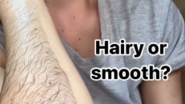 Shaving my extremely hairy arms and hairy-shaved comparison