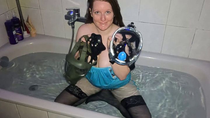 3 masks in the tub