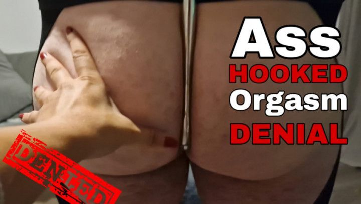 Femdom Ass Hook Cum Denial Bondage FLR