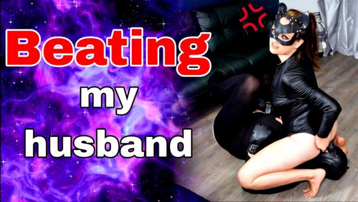 Beating my Husband! Ballbusting CBT Kicking Punching Slappin