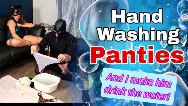 Washing my Panties - Femdom Servitude &amp; Male Slave Training