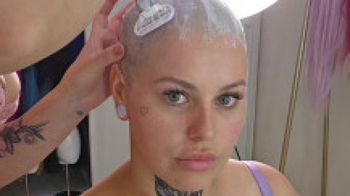 Mistress shaves my head