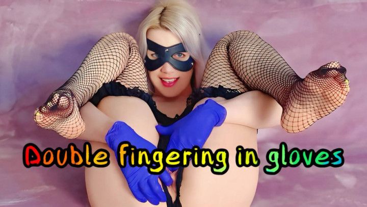 DOUBLE FINGERING IN GLOVES