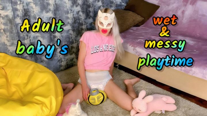 ADULT BABY'S WET AND MESSY PLAYTIME