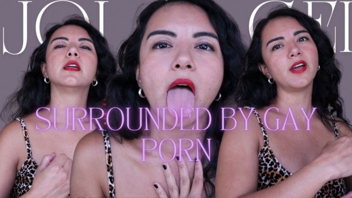 Surrounded by Gay Porn CEI JOI