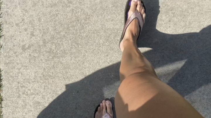 SFW My Ugly Big Feet Legs Toes Walking