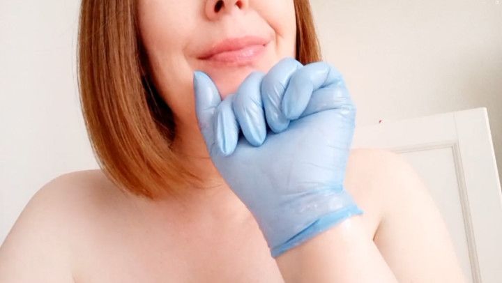 Latex Gloves  Sucking Fingers