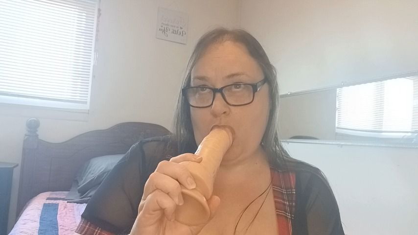 College Professor needs a dildo Blow Job