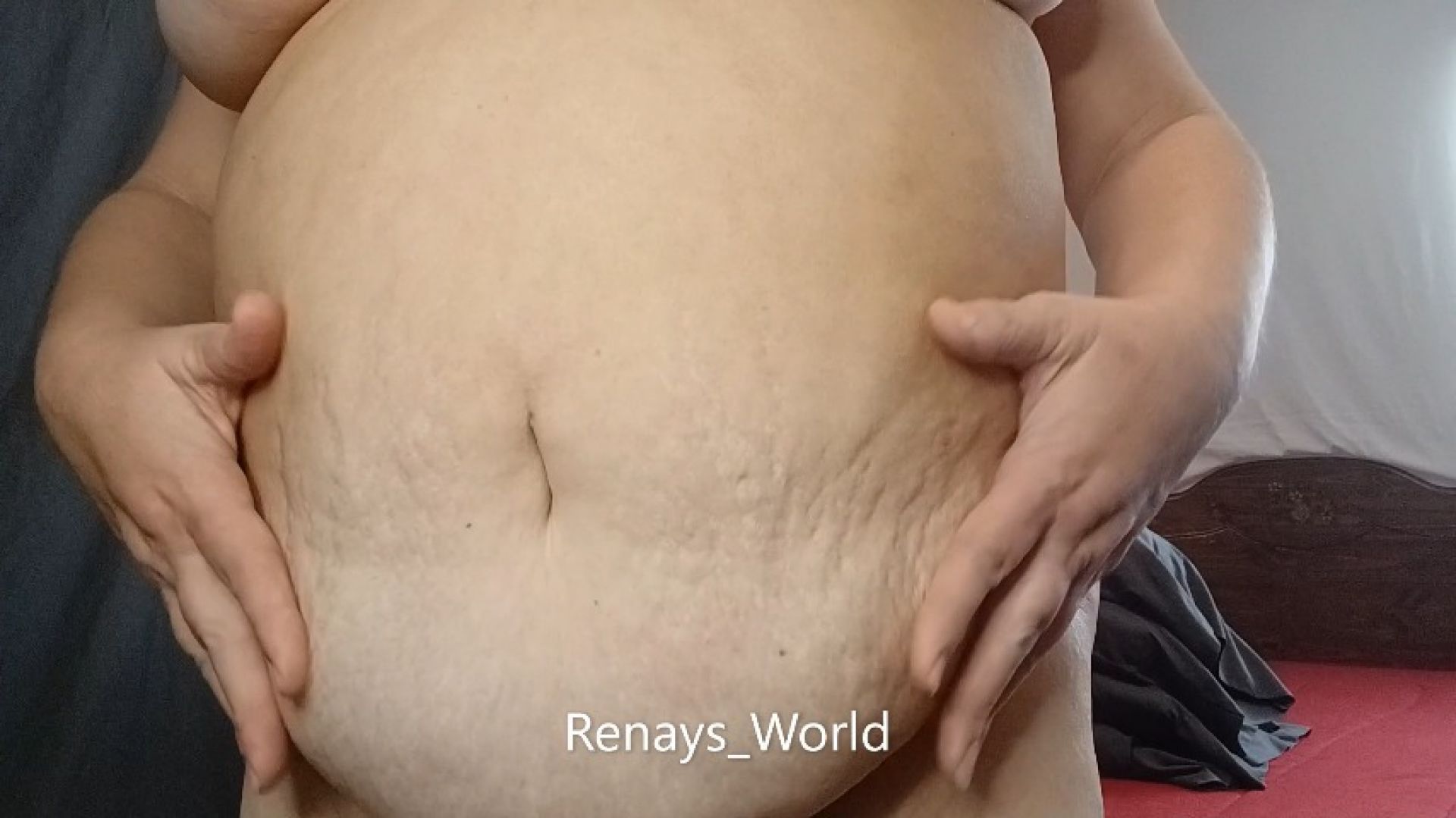 BBW BELLY WORSHIP DROPS BOUNCING