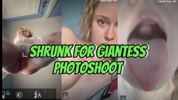 Sugar - Shrunk For Giantess Photoshoot - Giantess POV SFX