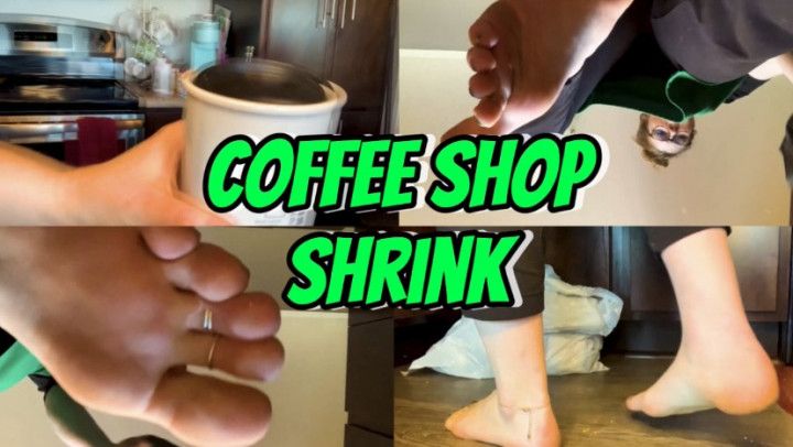 Freckled Feet in Coffee Shop Shrink - Unaware Giantess SFX
