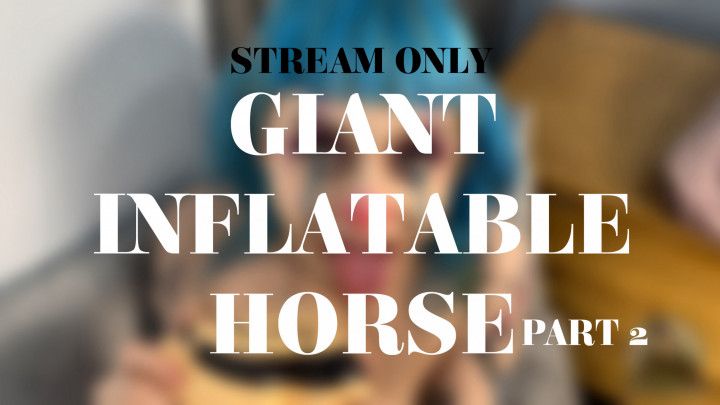 GIANT INFLATABLE HORSE PART 2