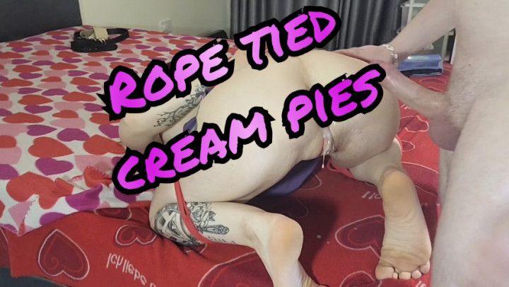 Rope tied creampies