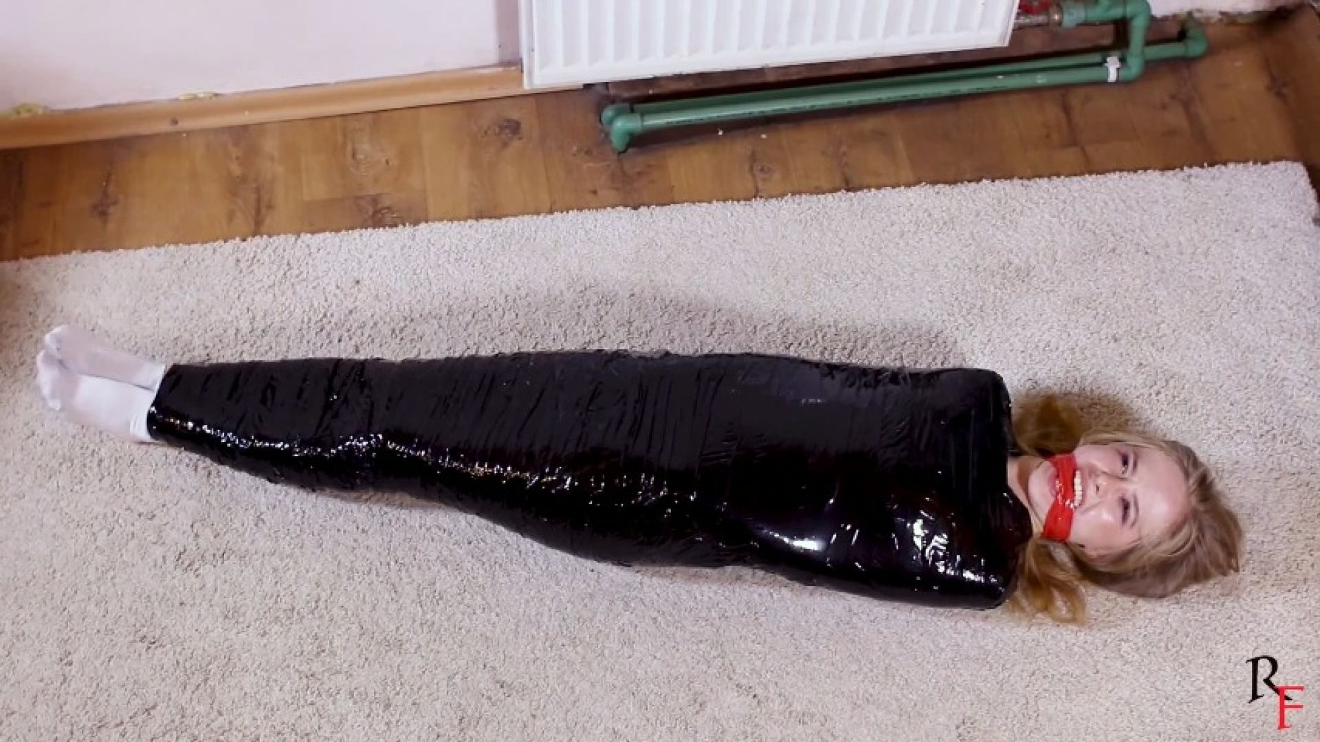 Olesya complete duct tape mummification