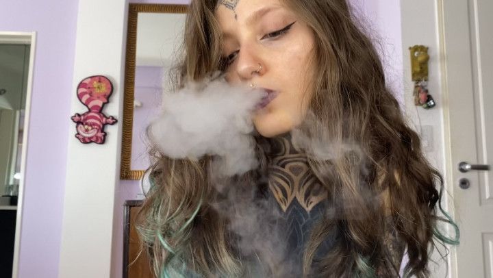 Tattooed Vaping Smoke Fetish